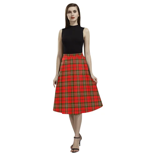 Scott Modern Tartan Aoede Crepe Skirt wool skirt breathable
