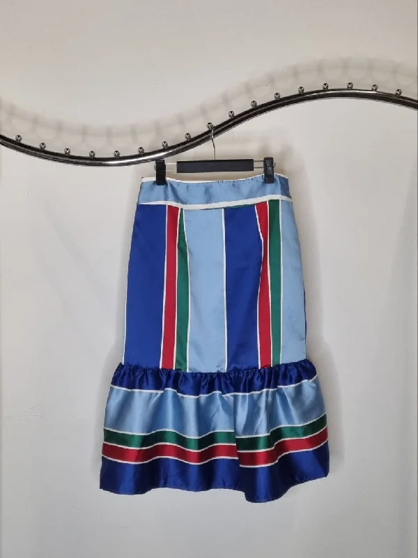 Stripe Skirt tiered skirt playful