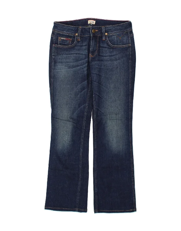 TOMMY HILFIGER Womens Bootcut Jeans W28 L32 Navy Blue Cotton Trendy Skinny Fit Jeans TOMMY HILFIGER Womens Bootcut Jeans W28 L32 Navy Blue Cotton Trendy Skinny Fit Jeans