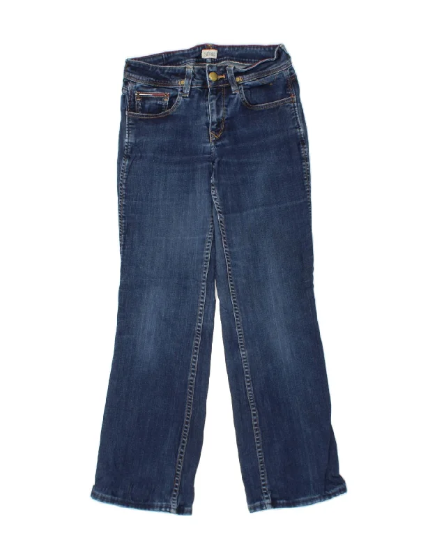 TOMMY HILFIGER Womens Loose Jeans W28 L30 Navy Blue Cotton Comfortable Full-Length Denim Jeans TOMMY HILFIGER Womens Loose Jeans W28 L30 Navy Blue Cotton Comfortable Full-Length Denim Jeans