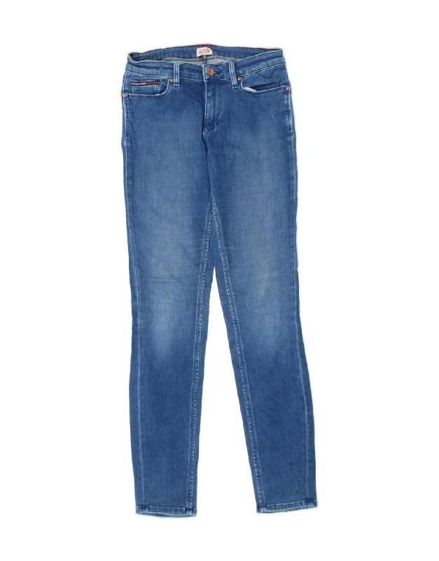 TOMMY HILFIGER Womens Skinny Jeans W28 L32  Blue Cotton Comfortable Jogger Style Jeans