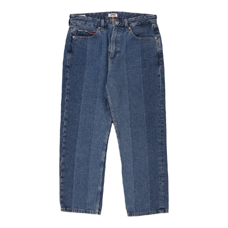 Tommy Jeans Jeans - 31W UK 14 Blue Cotton Trendy Layered Pocket Jeans