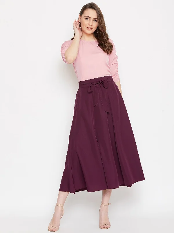 Women's Top  & Skirt Set  - BitterLime zip skirt side