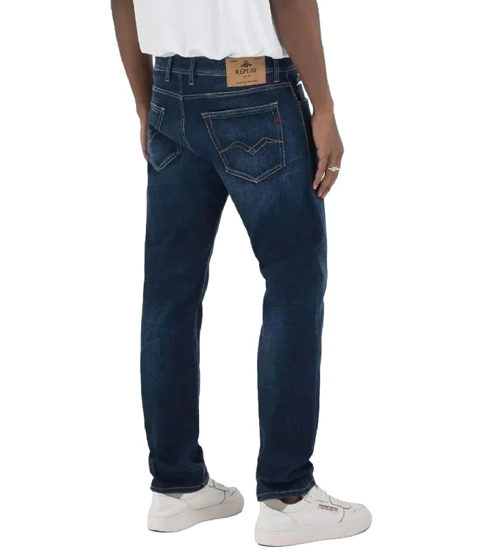 Jeans Replay Grover blu denim scuro Stylish Tapered Fit Jeans