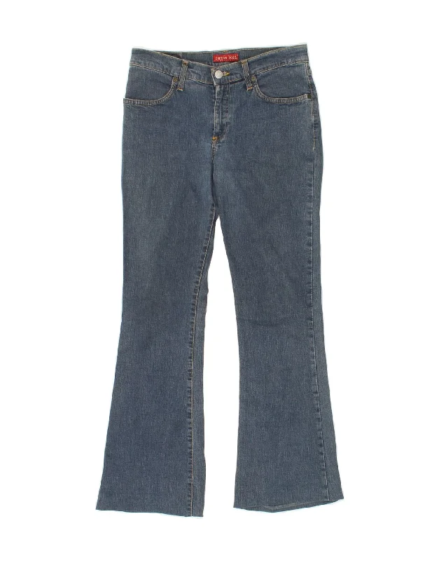 VINTAGE Womens Bootcut Jeans W29 L29  Blue Cotton Comfortable Stretch Fit Jeans
