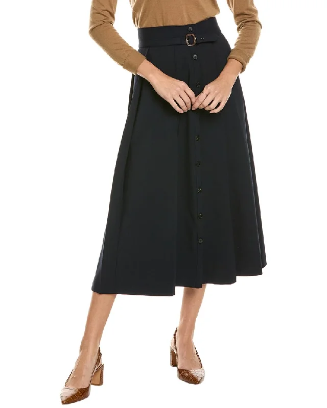 Weekend Max Mara Osiride Wool-Blend Skirt leather skirt sleek