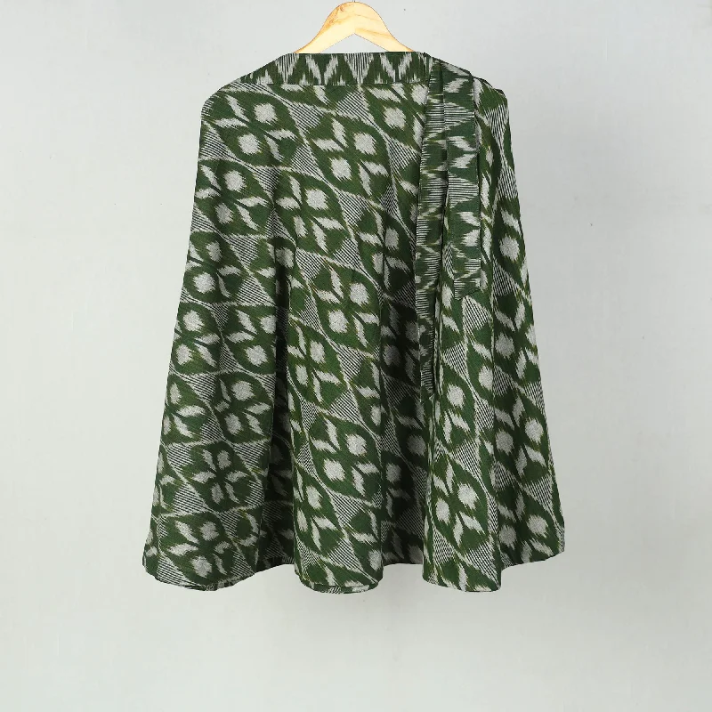 Green - Wrap Around Cotton Pochampally Ikat Skirt 16 leather skirt durable