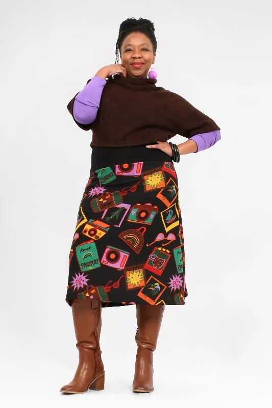 Gia Midi Skirt cashmere skirt soft
