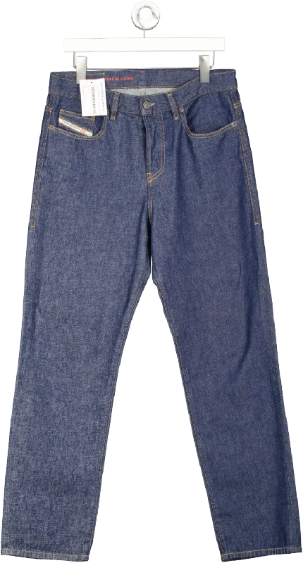 Diesel Blue Straight Jeans 2020 D-viker W31 Fashionable Mom Jeans