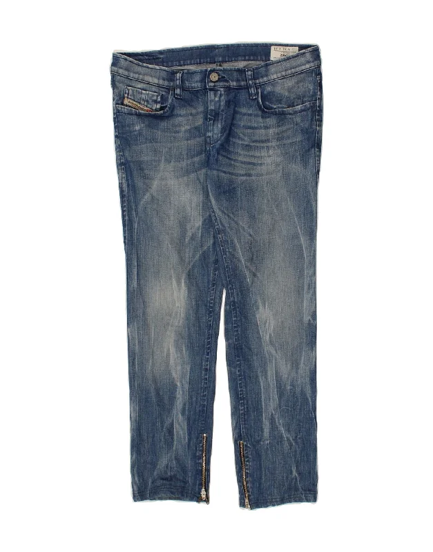 DIESEL Womens Zivy Slim Jeans W31 L25  Blue Cotton Comfortable Ankle Jeans