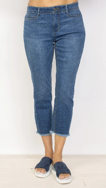 Habitat Pants - Capri Jeans Trendy Cut-Off Denim Shorts