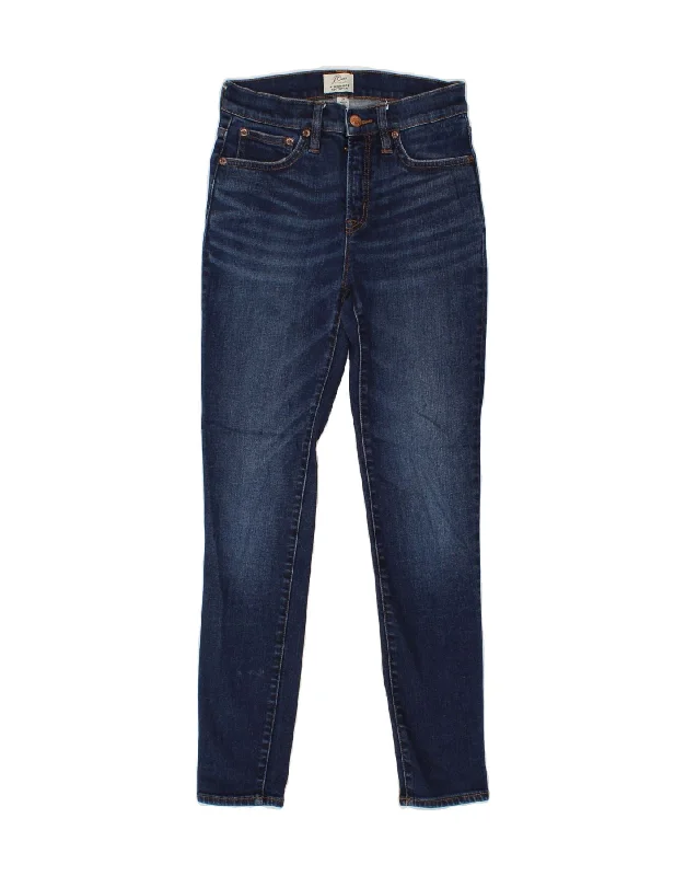 J. CREW Womens Toothpick High Rise Skinny Jeans W26 L26 Navy Blue Cotton Chic Rolled Cuff Denim Jeans J. CREW Womens Toothpick High Rise Skinny Jeans W26 L26 Navy Blue Cotton Chic Rolled Cuff Denim Jeans