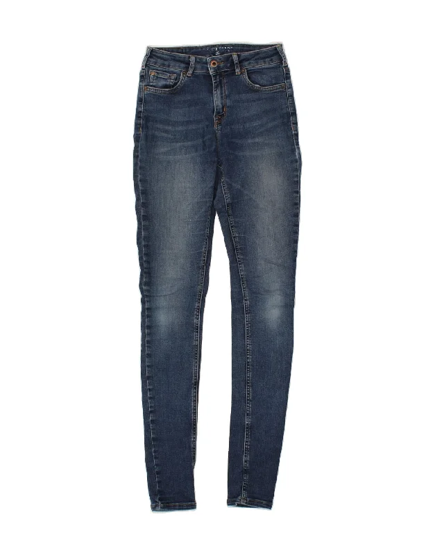JACK WILLS Womens Skinny Jeans W27 L31 Blue Cotton Trendy Classic Fit Jeans