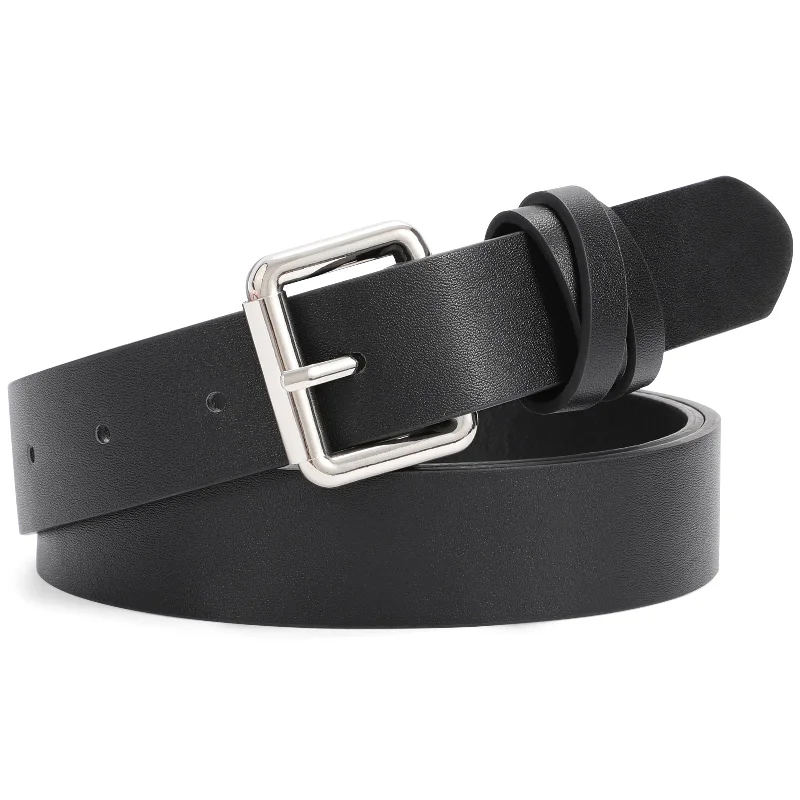 JASGOOD Women Leather Belt for Jeans Pants,Fashion PU leather Belt with Alloy Buckle Stylish High-Waisted Denim JASGOOD Women Leather Belt for Jeans Pants,Fashion PU leather Belt with Alloy Buckle Stylish High-Waisted Denim
