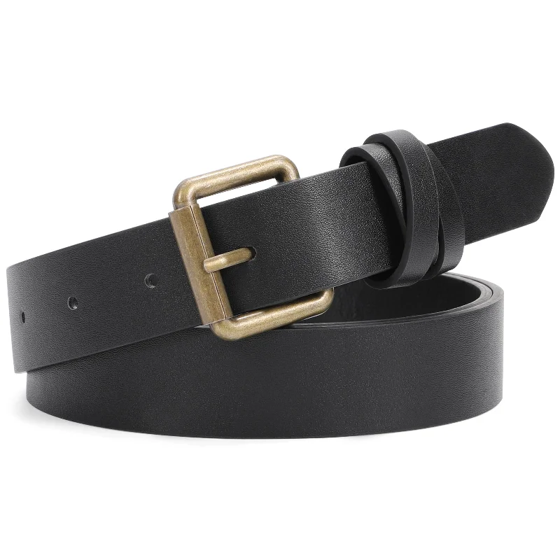 Black with copper buckle