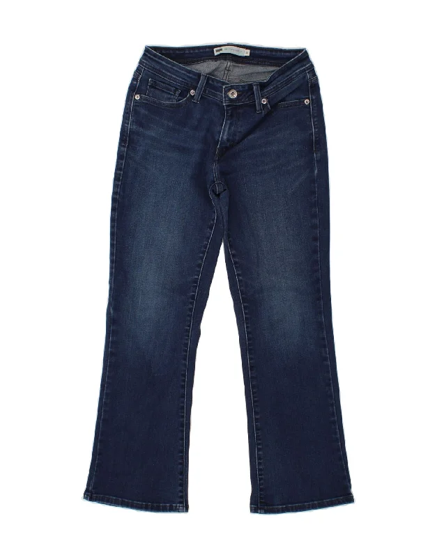 LEVI'S Womens 529 Curvy Bootcut Jeans US 10 Large W27 L28 Navy Blue Stylish Stone-Wash Denim Jeans LEVI'S Womens 529 Curvy Bootcut Jeans US 10 Large W27 L28 Navy Blue Stylish Stone-Wash Denim Jeans