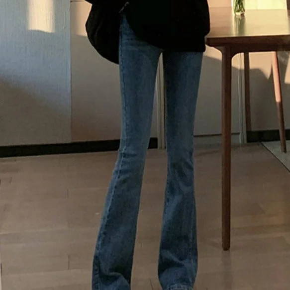 NiDELL: Pregnant Women’s Elegant Jeans Long pants for Summer Fashionable Raw Edge Jeans