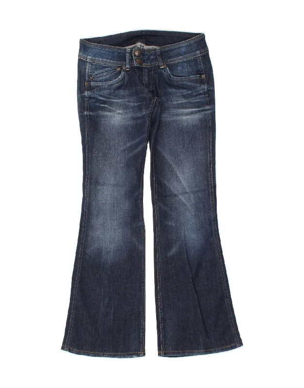PEPE JEANS Womens Bootcut Jeans W29 L32 Blue Cotton Fashionable Slim Fit Jeans