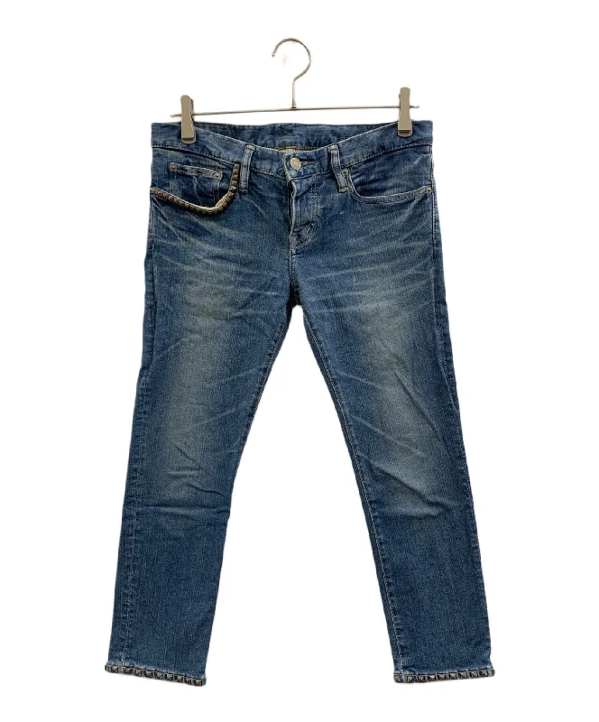 [Pre-owned] Hysteric Glamour Hysteric Glamour Damaged Jeans 0102AP01 Cozy Relaxed Fit Jeans