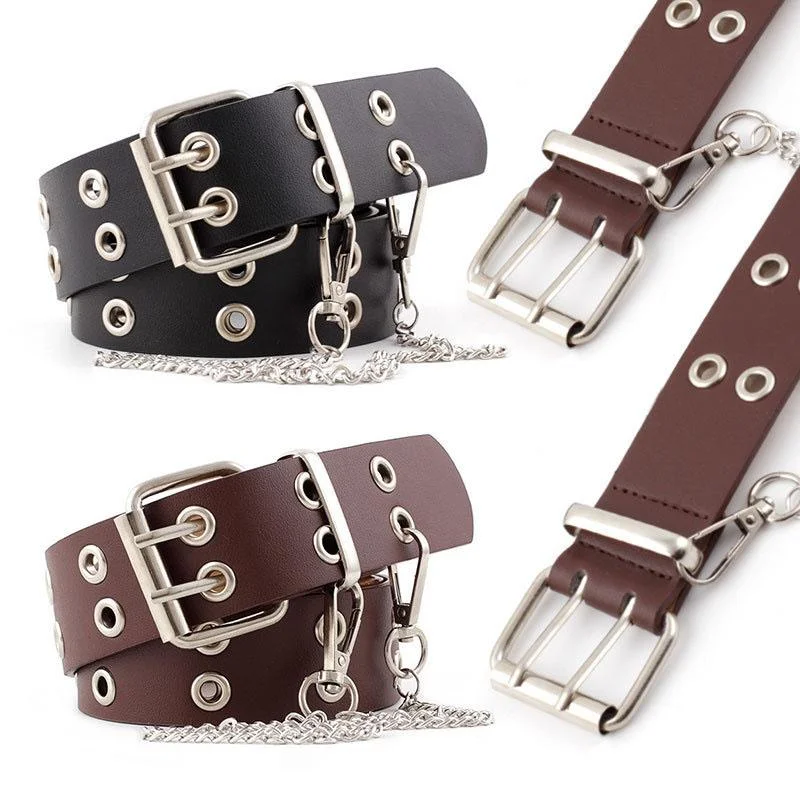 Punk Fashion Women's Synthetic Leather Pin Buckle Belt for Jeans Fashionable White Denim Jeans Punk Fashion Women's Synthetic Leather Pin Buckle Belt for Jeans Fashionable White Denim Jeans