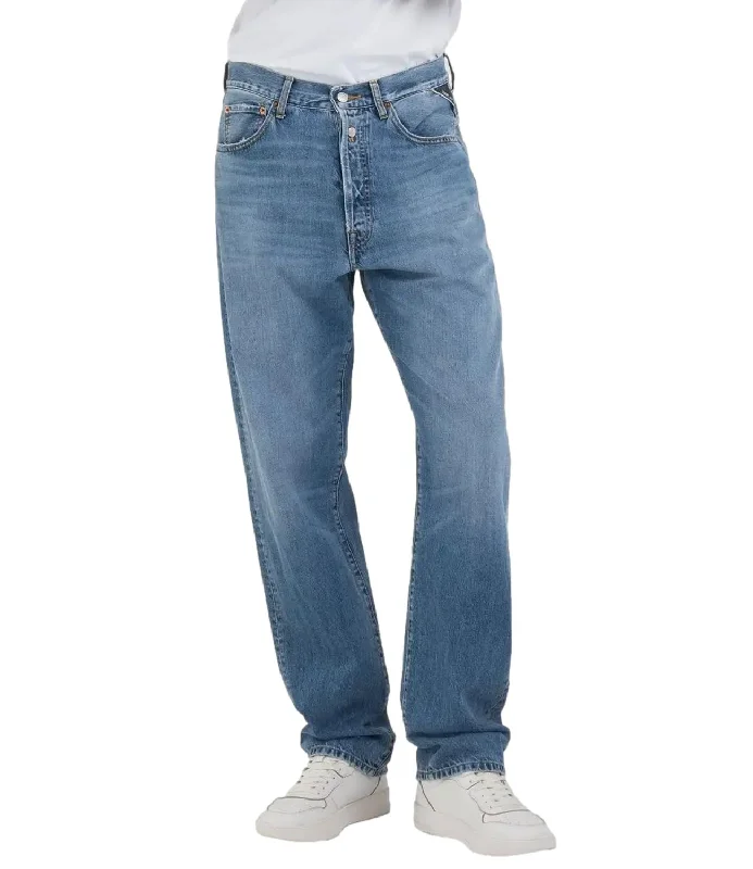 Jeans Replay uomo regular fit blu denim chiaro Trendy Cut-Off Denim Shorts